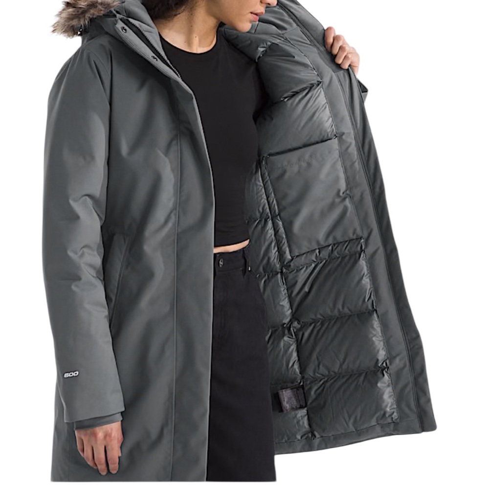 The North Face Women's XL Arctic Parka charcoal gray - Picture 6 of 13